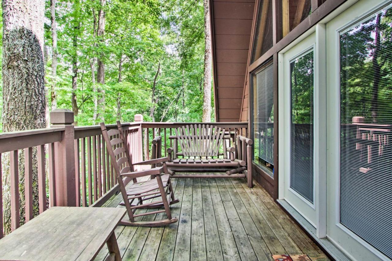 A-Frame Cabin With Hot Tub Less Than 1 Mi To Ober Gatlinburg Villa Esterno foto